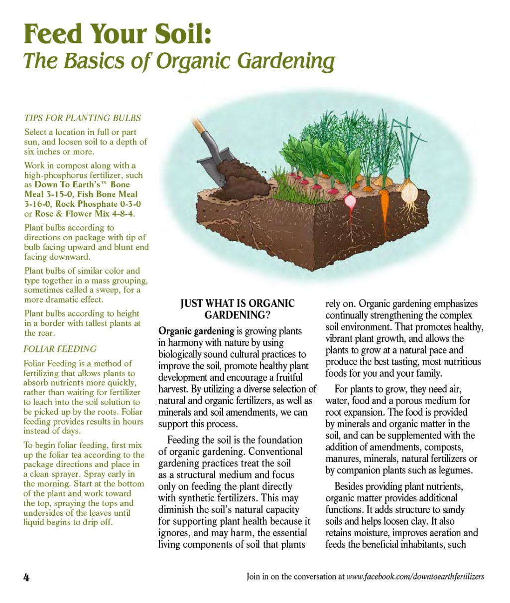 Picture of: Garden Guide PDF – Down To Earth Fertilizer