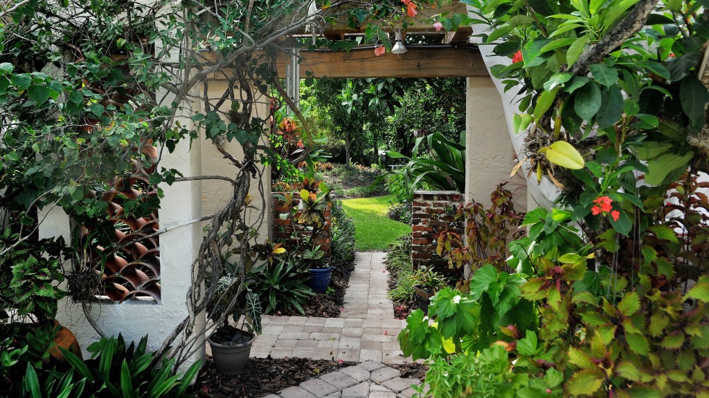 Picture of: Lush garden completes s Indialantic home